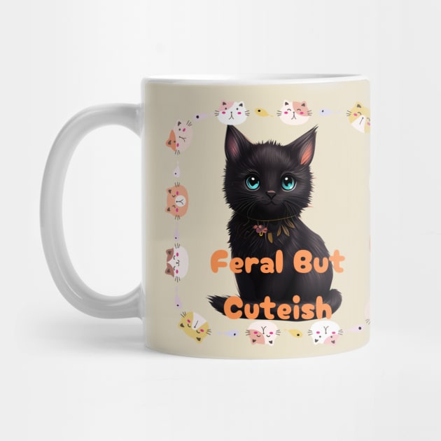 Cute But Feral Black Cat by ahlama87